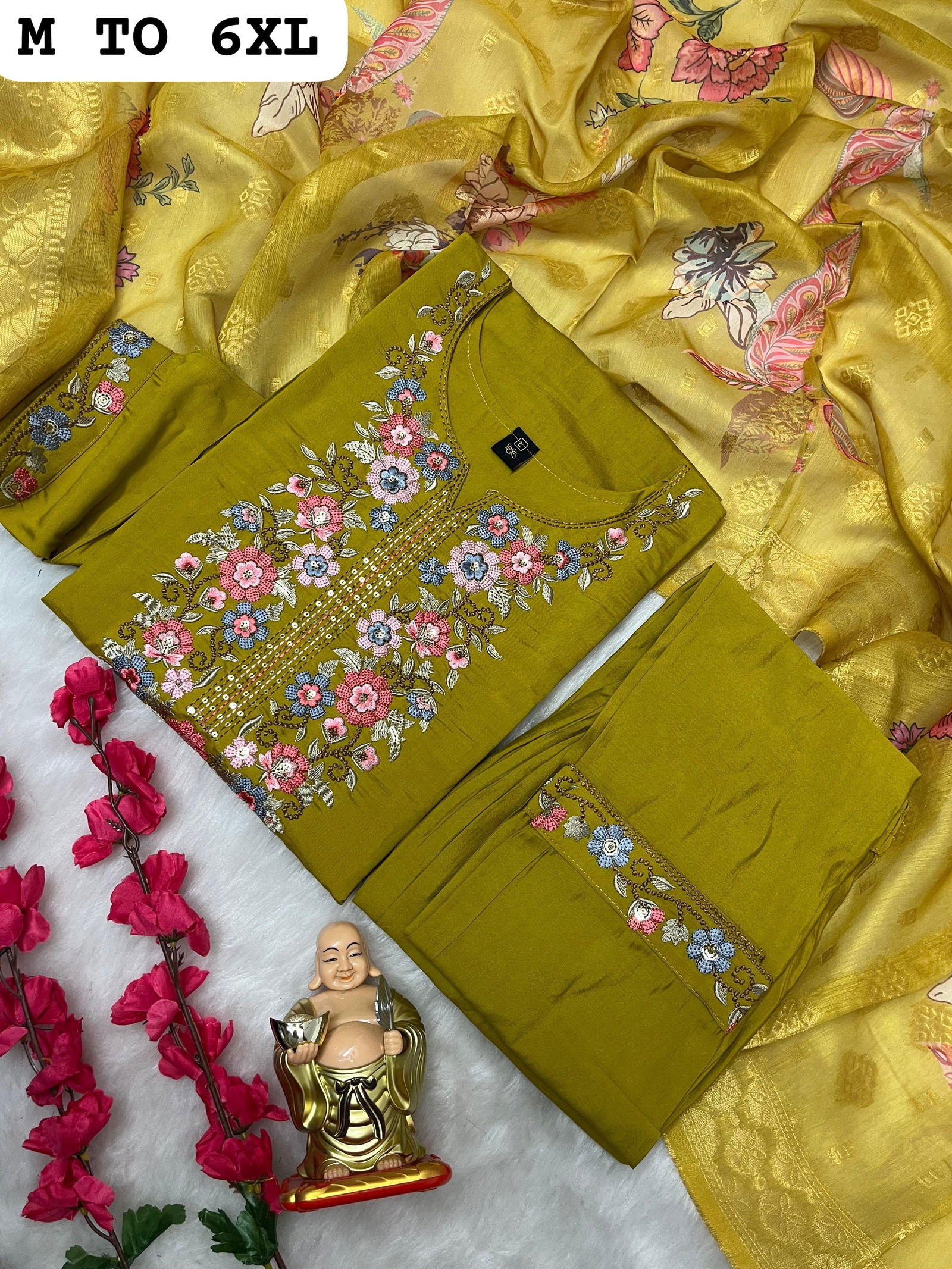 SV Pure Muslin And Viscose Designer Kurti With Bottom Dupatta Wholesale Shop In Surat

